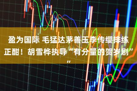 盈为国际 毛猛达茅善玉李传缨排练正酣！胡雪桦执导“有分量的贺岁剧”