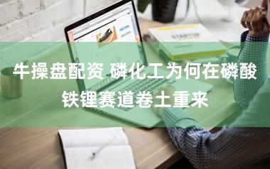 牛操盘配资 磷化工为何在磷酸铁锂赛道卷土重来