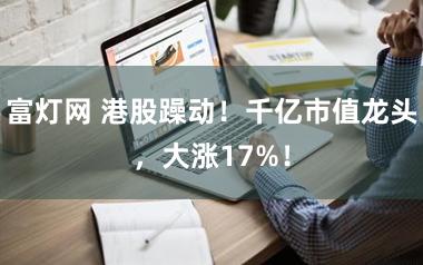 富灯网 港股躁动！千亿市值龙头，大涨17%！