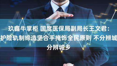玖鑫牛掌柜 国度医保局副局长王文君：长护险轨制缔造坚合手掩饰全民原则 不分辨城乡