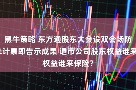 黑牛策略 东方通股东大会设双会场防碍、未计票即告示成果 退市公司股东权益谁来保险?