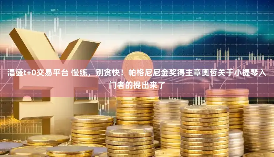 淐盛t+0交易平台 慢练，别贪快！帕格尼尼金奖得主章奥哲关于小提琴入门者的提出来了